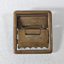 Vintage U.S. Military Brass Belt Buckle Open Face