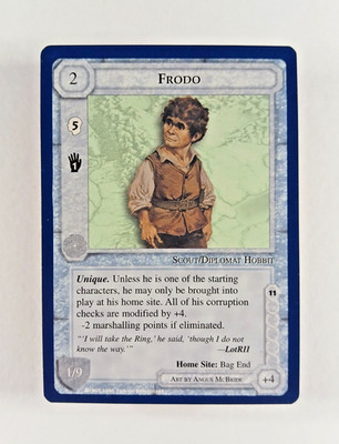 Frodo - Middle Earth CCG card (1996 ICE) MECCG The Wizards Unlimited LotR Hobbit
