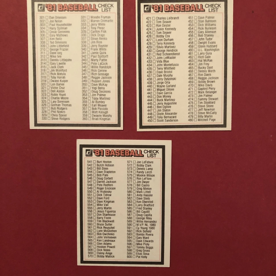 1981 Donruss Baseball Complete Set #1-600 - Image 4 of 4