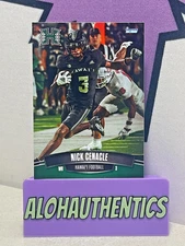NICK CENACLE #3 HAWAII WARRIORS 2025 CHOICE FOOTBALL CARD