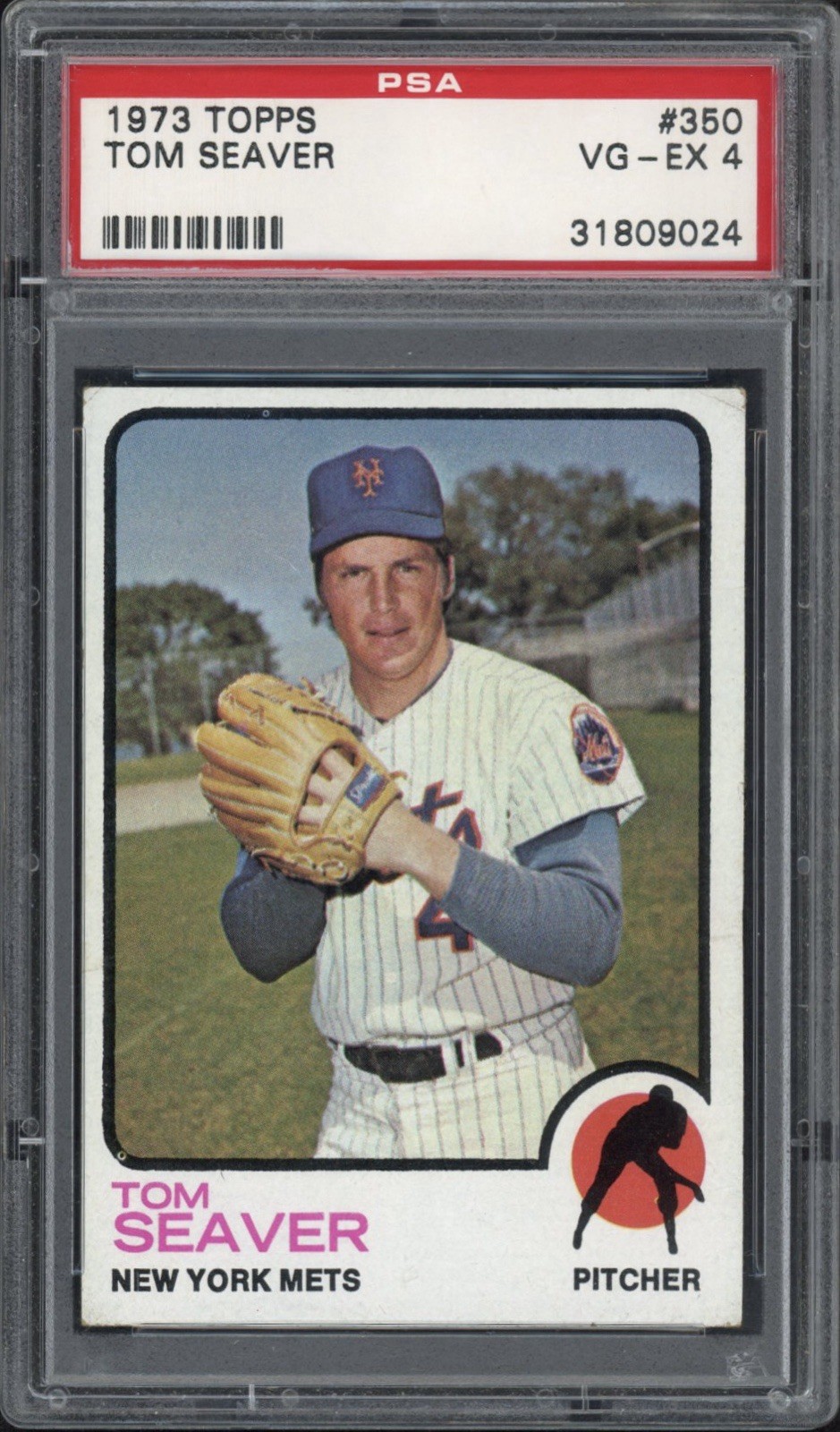 1973 Topps Tom Seaver #350 PSA 4 VG-EX HOF New York Mets