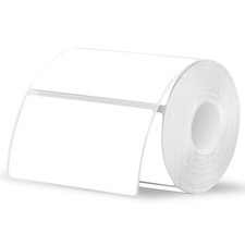 White thermal labels, 2x3 inch waterproof stickers, 500 sheets per roll