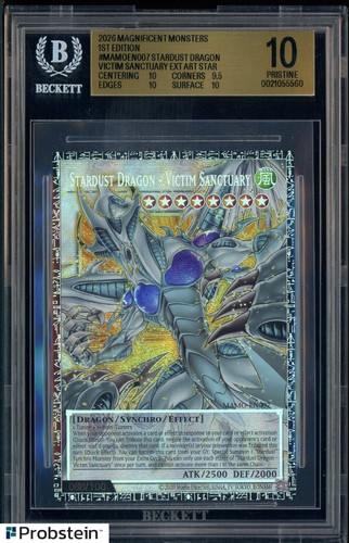 2026 Yu-Gi-Oh! Magnificent Monsters 1st Ed Stardust Dragon Serial 068/100 BGS 10