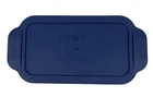 Pyrex Ware Replacement Lid 213-PC Blue Rectangular Plastic Cover 1.5 Qt Loaf Pan
