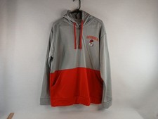 CHAMPION UGA - GEORGIA BULLDOGS - RED  GRAY HOODIE L LARGE FOOTBALL SPORTS RUN
