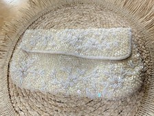 Vintage Richere Hand Beaded Clutch Made In Honk Kong