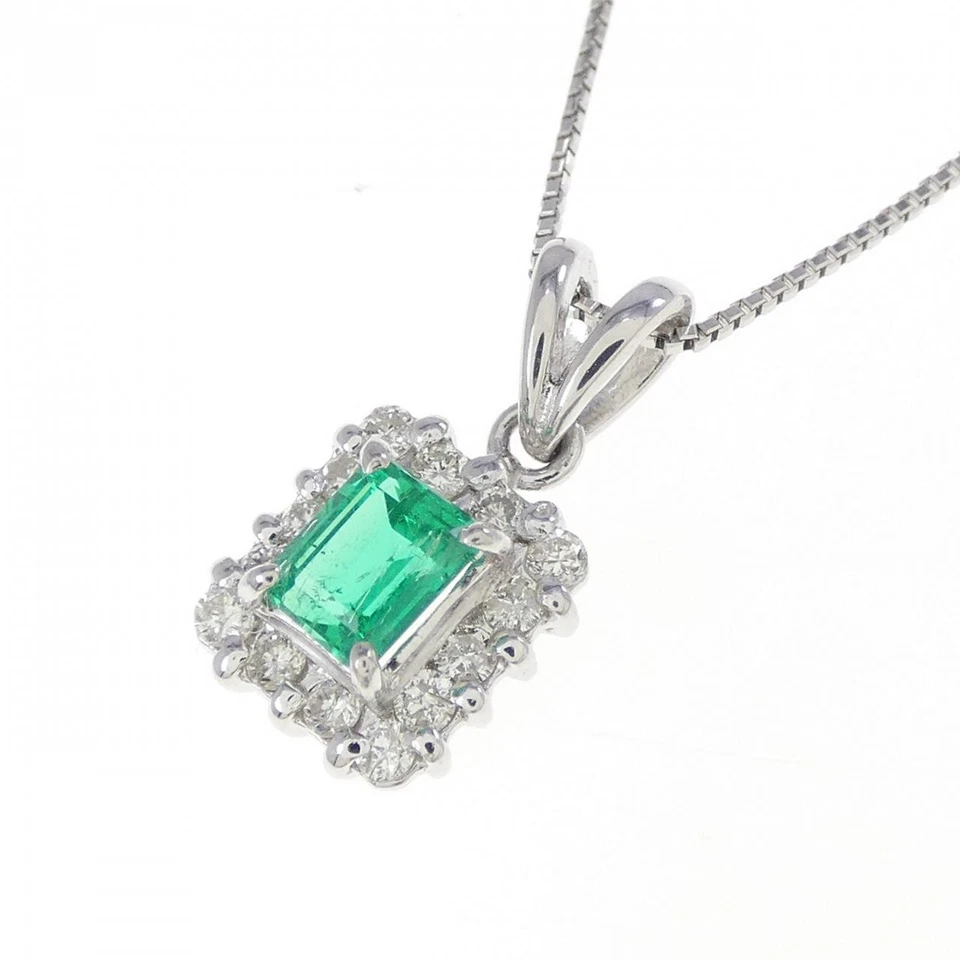 Autêntico Colar de Esmeralda PT900 PT850 0,31 CT #270-004-105-7138 - Imagem 3 de 4