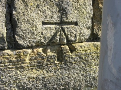Foto 12x8 OS Schnitt Benchmark, Undercliffe Friedhof Eingang Bradford\/SE163 c2016