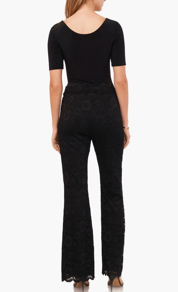 🔥 $99 Pantalones acampanados Vince Camuto dobladillo vieira encaje talla M 🔥 Foto 3 de 4
