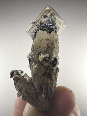 Quartz Scepter With Marcasite, Dalnegorsk Russia, 13grams