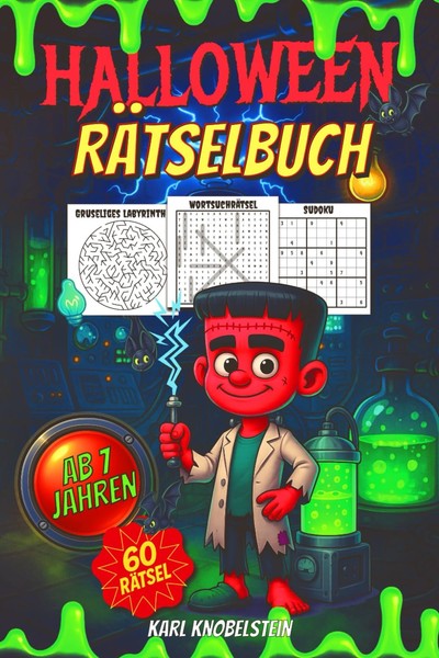 Halloween RäTselbuch FüR Kinder Ab 7 Jahren | 60 WortsuchräTsel, Labyrinthe-image