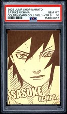 2025 JUMP SHOP NARUTO GOLDEN CARD COLLECTION VOL.1 SASUKE UCHIHA PSA 10