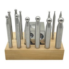 13 Pieces Dapping Doming Punch Block Set High Performance Jewelry Making