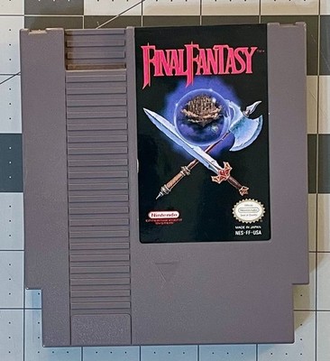 NES Final Fantasy Game Cartridge - Authentic Square Nintendo Game, Tested, works