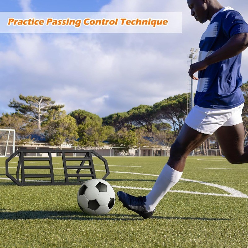 2 Adjustable Angles Soccer Rebounder Board for Ball Passing & Reaction Training