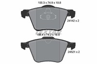 Textar Bremsbelagsatz, Scheibenbremse 2414201 FüR Ford Volvo