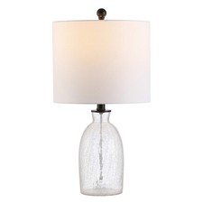 Safavieh Lighting Collection Nakula Clear Glass 23-Inch Bedroom Living Room