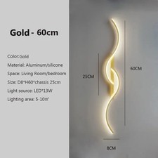 Modern LED Wall Lamp Minimalist Light Bedroom Long Strip Wall Sconces Home decor