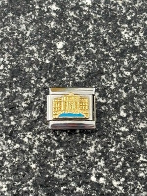 Original Nomination Modular Charm￼ Enamel Trevi Fountain 18 Kt Stainless Italy
