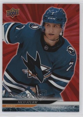 2024-25 Upper Deck Series 2 Outburst Red 24/25 Nico Sturm #385 4z8