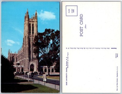 Duke University Chapel Durham NC Postcard
