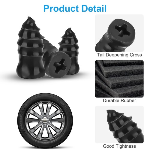 High Quality Rubber Tire Repair Nails 100PCS For 2-5mm Holes W/Tool+Box FreeShip - Picture 8 of 18