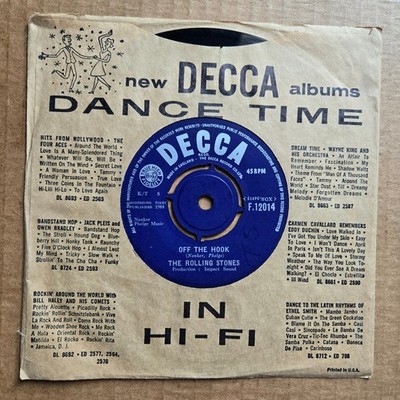 THE ROLLING STONES Little Red Rooster/Off The Hook UK 45 7'' Record Vinyl