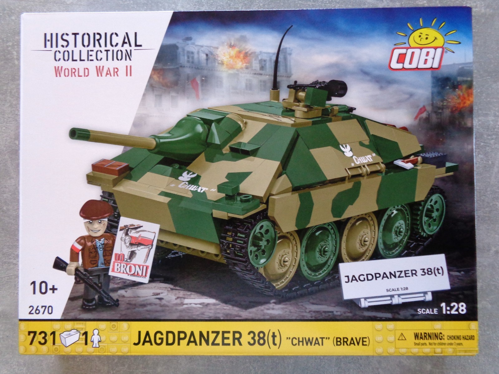 Cobi Bausatz Jagdpanzer 38(T) Chwat Brave -2670 731 Teile - Bild 2