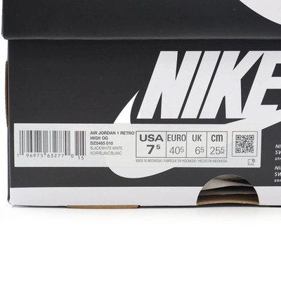 DZ5485-010 Nike Air Jordan 1 Retro High OG Black White (Men's) | eBay