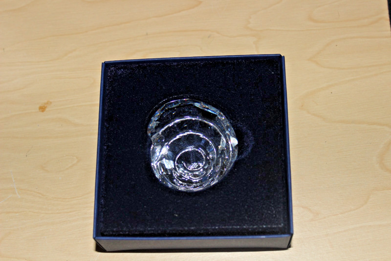 Swarovski Clear Crystal Spiral Shell Figurine  ORIGINAL BOX