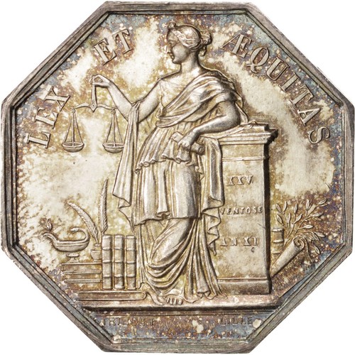 [#400561] Frankrijk, Token, Notary, UNC-, Zilver, Lerouge:120 - Afbeelding 1 van 2