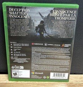 Lies of P Xbox Series X Xbox One Complete With Case US Version Clean Tested