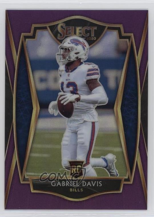 2020 Panini Select Premier Level Purple Prizm 31/75 Gabriel Davis Rookie RC 0jm6