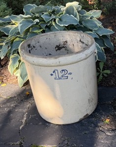Antique 12 Gallon Red Wing Stoneware Crock