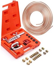 25 ft 1/4" Copper Coated Brake Line Kit (Includes 16 Fittings 1/4" Brake Lines