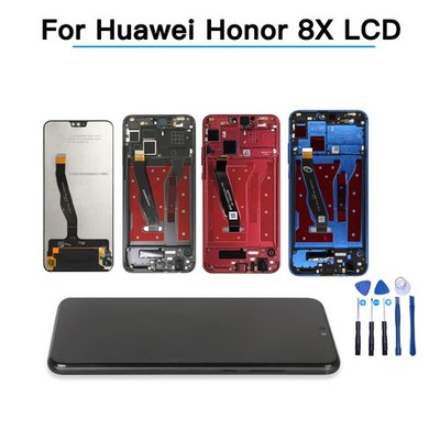 OLED Touch Screen Digitizer for Huawei Honor 8X w/ Frame LCD Display Repair Part