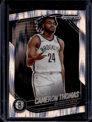 2024-25 Panini Prizm Black Cameron Thomas Skewed Prizm #/249 Nets