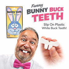 Funny BUNNY RABBIT BUCK TEETH Nerd Fake Plast...