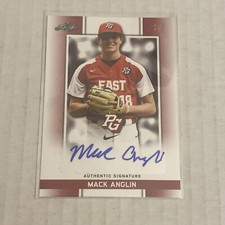2018 Leaf Metal Perfect Game All-American Classic Mack Anglin Prospect Auto #1/2