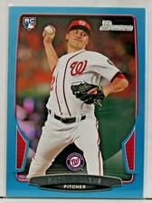 2013 BOWMAN DRAFT NATHAN KARNS RC BLUE PARALLEL 354/500