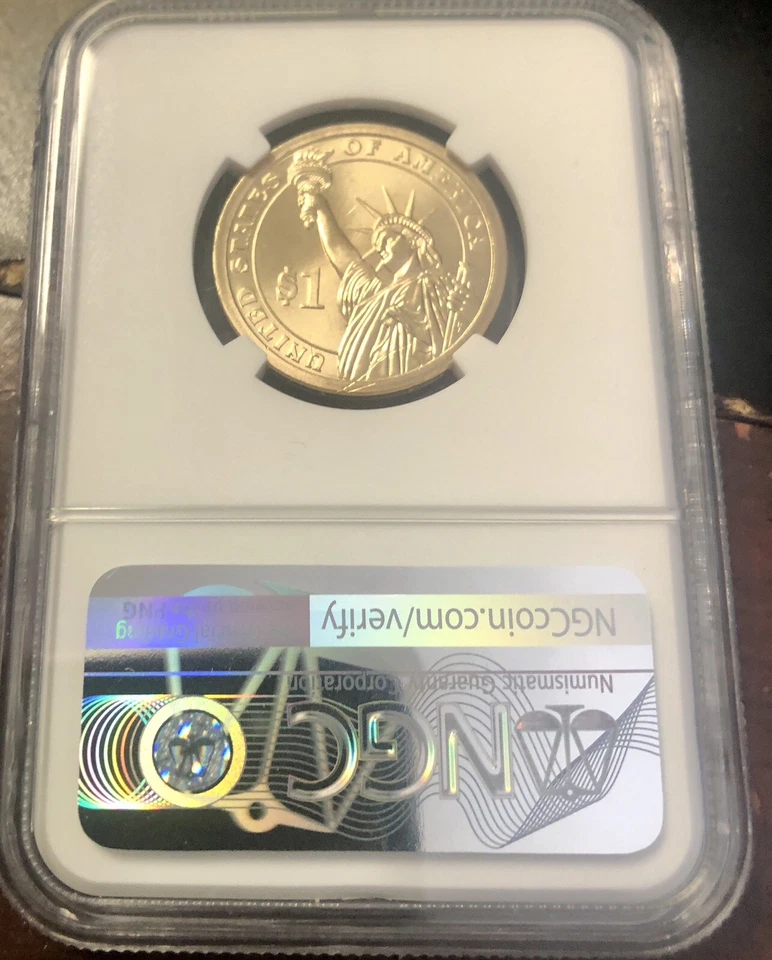 2007-P James Madison From THE ANNUAL DOLLAR SET  NGC MS69 Gem POP 4 - Image 2 of 2