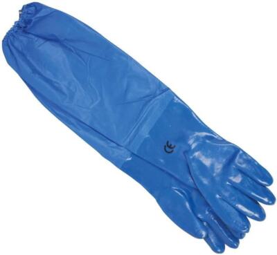 Hozelock Teichhandschuhe wasserdicht PVC verlängerter Arm Gummizug Ärmel 1756