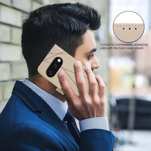 Para Google Pixel 9A/9Pro XL/9Pro/9/8 Línea Repujado Cuero PU Estuche Billetera Abatible NUEVO - Imagen 60 de 64