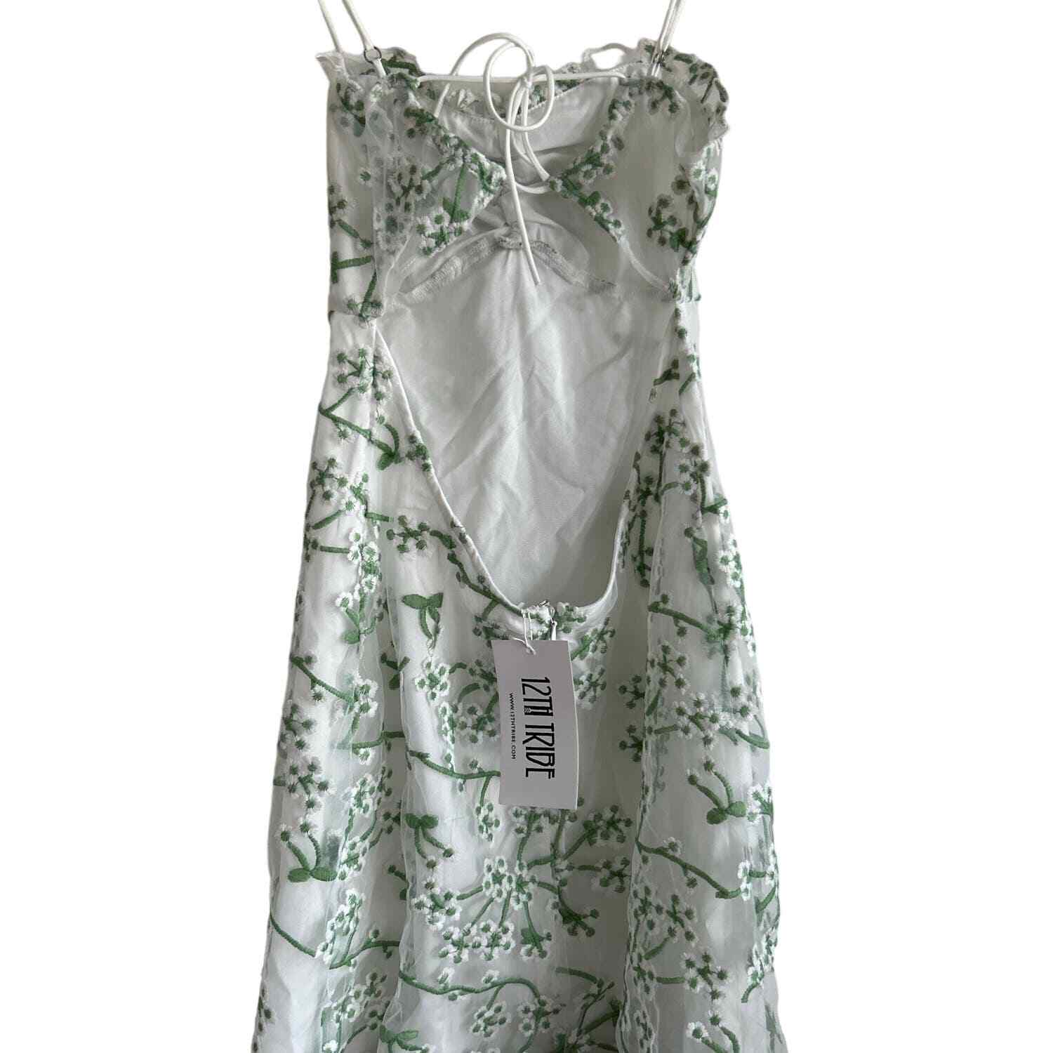 12th tribe croatian coast white floral mini sale dress