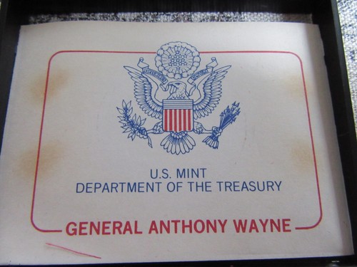 Años 70 US Mint America’s First Medals Series Peltre General Anthony Wayne - Imagen 3 de 4