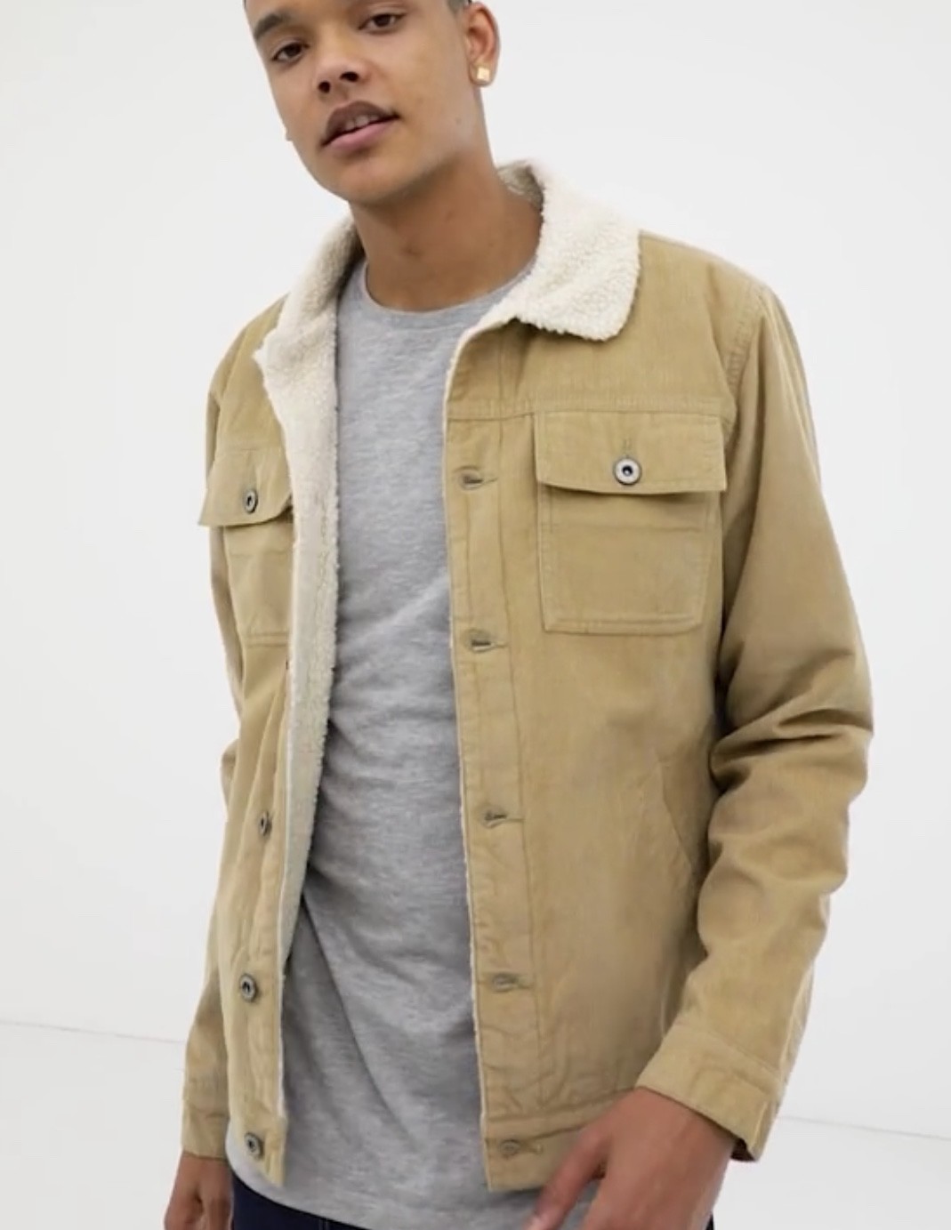 Mens New Ex D-Struct TALL Sherpa Lined 