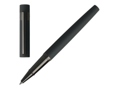 Hugo Boss Loop Matte Gray and Gunmetal Roller Ball Pen