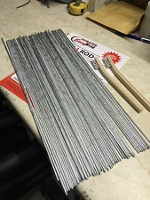 60 x Aluminium Welding Brazing Low Temp Durafix Easyweld Rods + 2 x Brushes