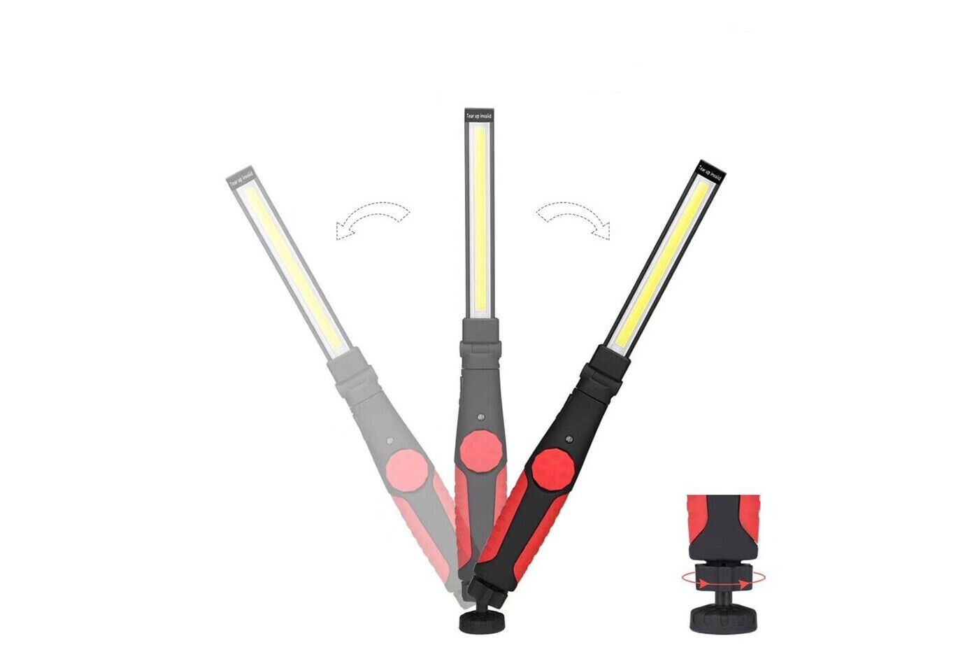 TORCIA LAMPADA DA LAVORO CALAMITA PORTATILE LED RICARICABILE OFFICINA PESCA