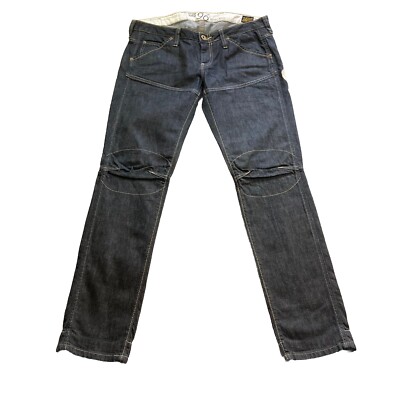 G Star Raw Mens Jeans 30R Blue Elwood 96 Slim Fit Double Knee Waist 30 Leg 32 In